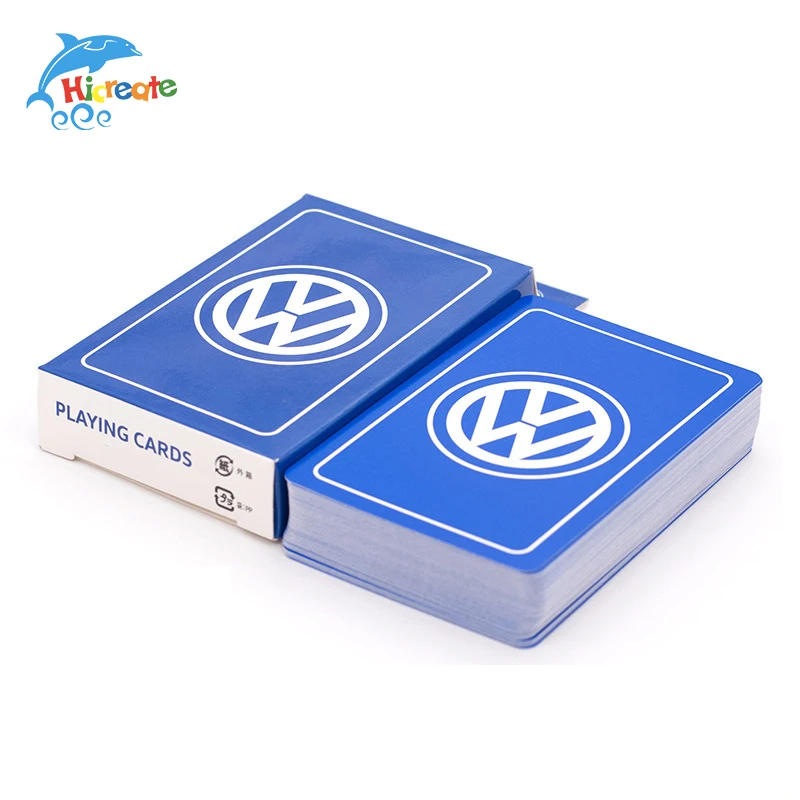 Card Game Manufacturer Custom Blue Paper Playing Cards Printing With Logo
