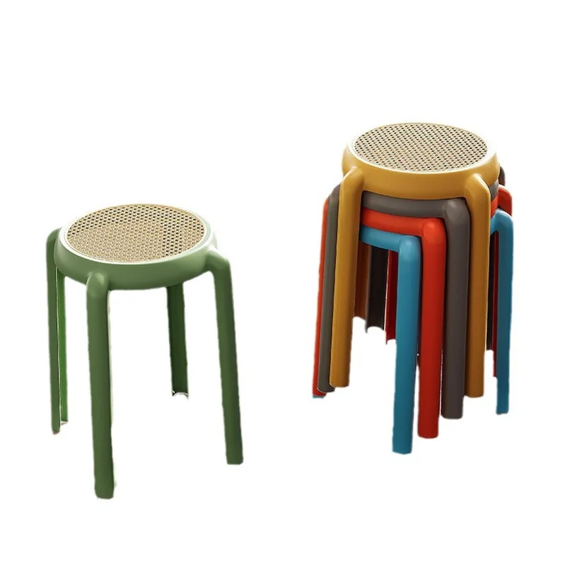 Customized Nordic Low Price Colorful Stool Chairs Plastic Restaurant Chairs for Sale