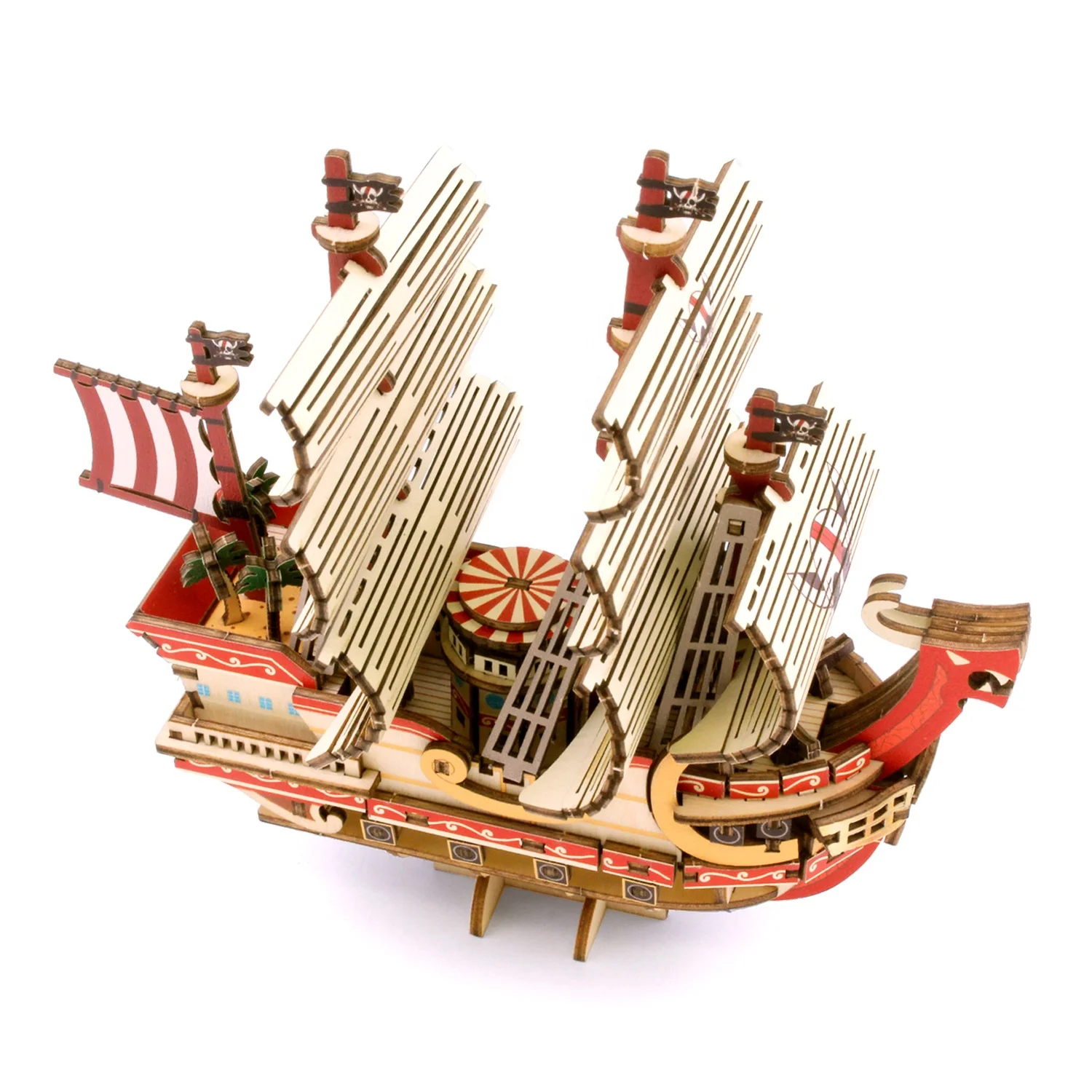 Official Licensed One Piece Red Force Wooden 3D Puzzle Craft Wood Toy Puzzle Gift Ideas