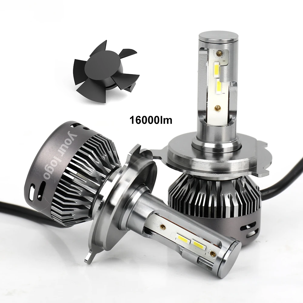 High Power Super Bright 55W Car H7 led, 16000 Lumen H1 880 9005 Auto Head Lamp C8 H11 H7 Led Headlight Bulbs H4