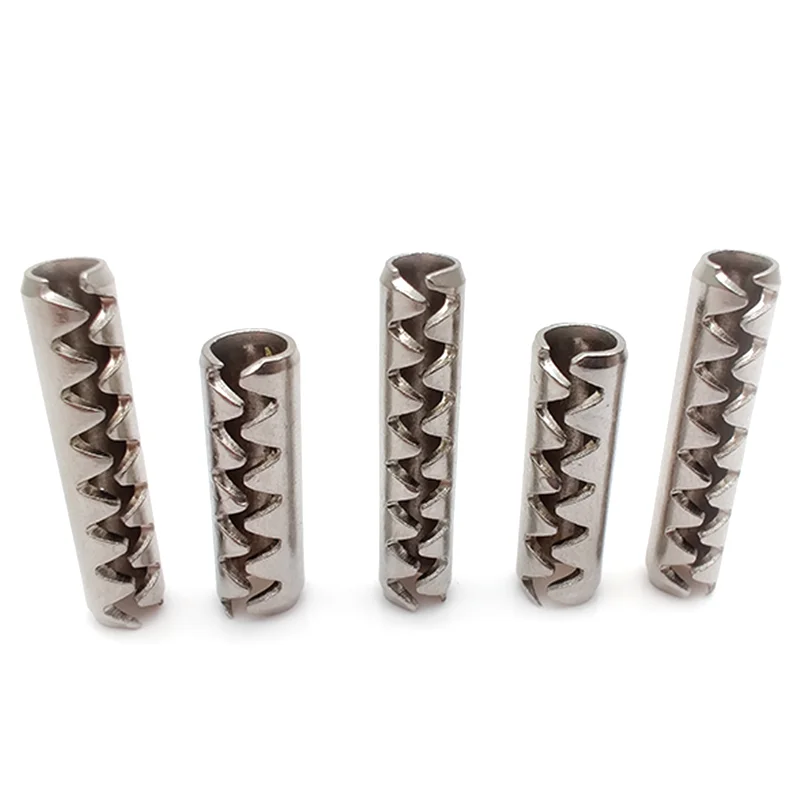 Китайский завод OEM профессиональный производитель 304 из нержавеющей стали зубчатая пружина с прорезями параллельный цилиндрический штифт