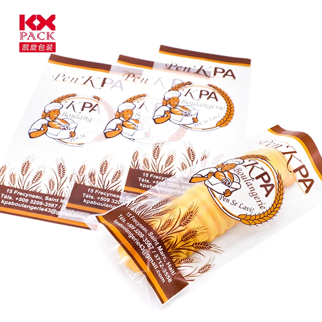 Packaging Printing Custom Bread Packaging Bag Toast Packaging Plastic Bags Bread Rubber Bag For Bakery
