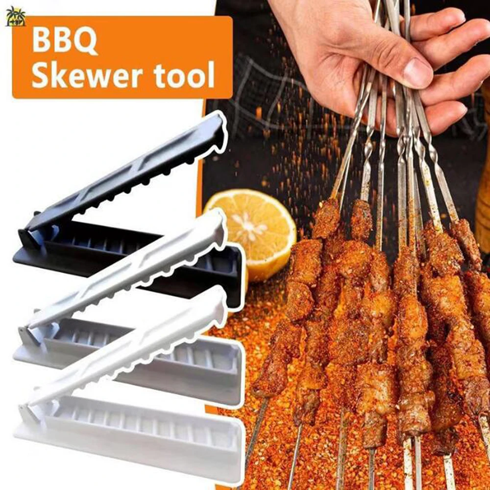 Mydays Outdoor Camping Manual Reusable Skewers Kebab Maker Fast Kebabs Solid Skewers Kebab Maker