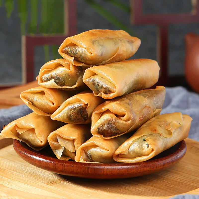 Chinese Frozen Vegetable Spring Rolls Hot Sale Delicious Fried Cooking Spring Roll Quick-Frozen Food Wholesale With Low Price
