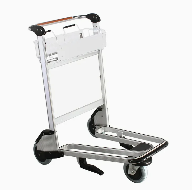 Customized Logo Aluminum Material Hotel Airport Airline Luggage Trolley Cart Price