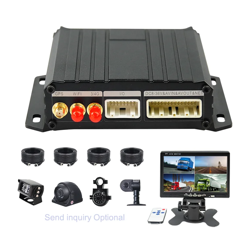 Citops Fhd 4g Truck Gps Tracking 4 Channels Cheap Car Dvr Camera Wifi Mobile Car Dvr H.265 Digital Video Recorder 1080p Mdvr Kit