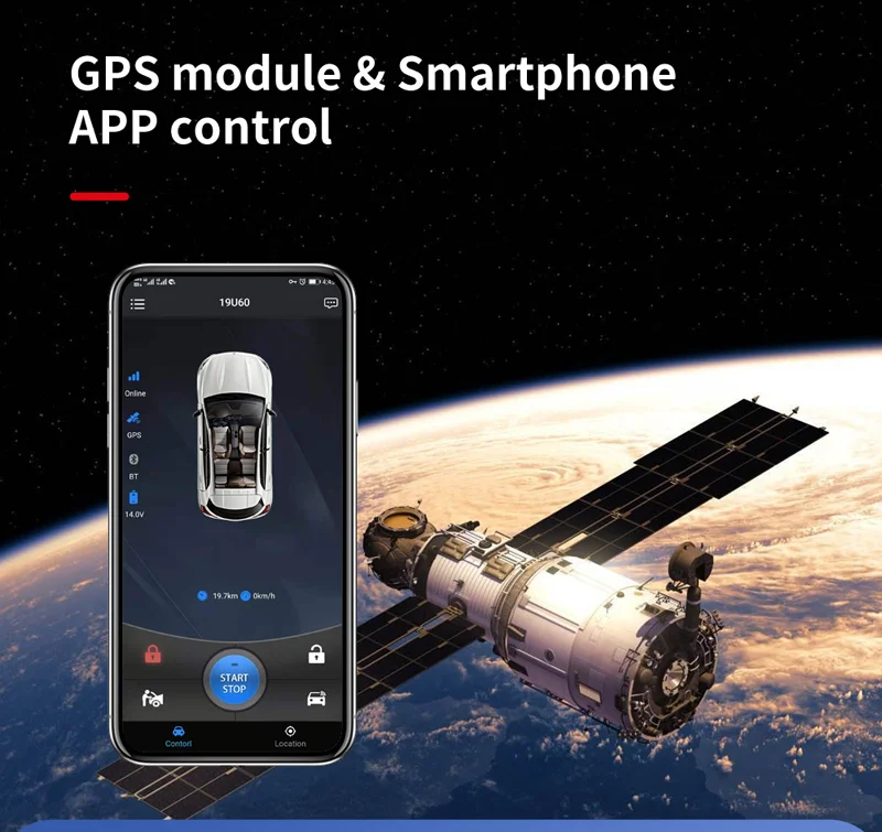 EASYGUARD EC002-hy-GPS смартфон Приложение IOS Android 4G 3G 2G PKE система входа без ключа запуска двигателя с дистанционным управлением GSM GPS слежения за