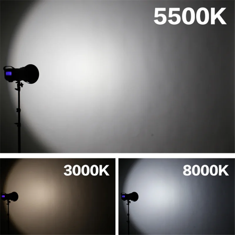 Falcon Eyes Photography Lighting LED Studio Fill Light 60W Bi-color 3000K-8000K With Bowen Reflector