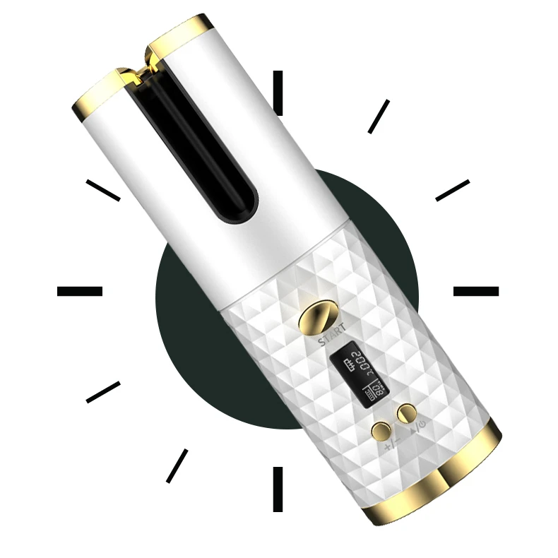 Mini Wireless USB Rechargeable multi-automatic hair curler auto rotating ceramic hair curler automatic curlin hair curling iron