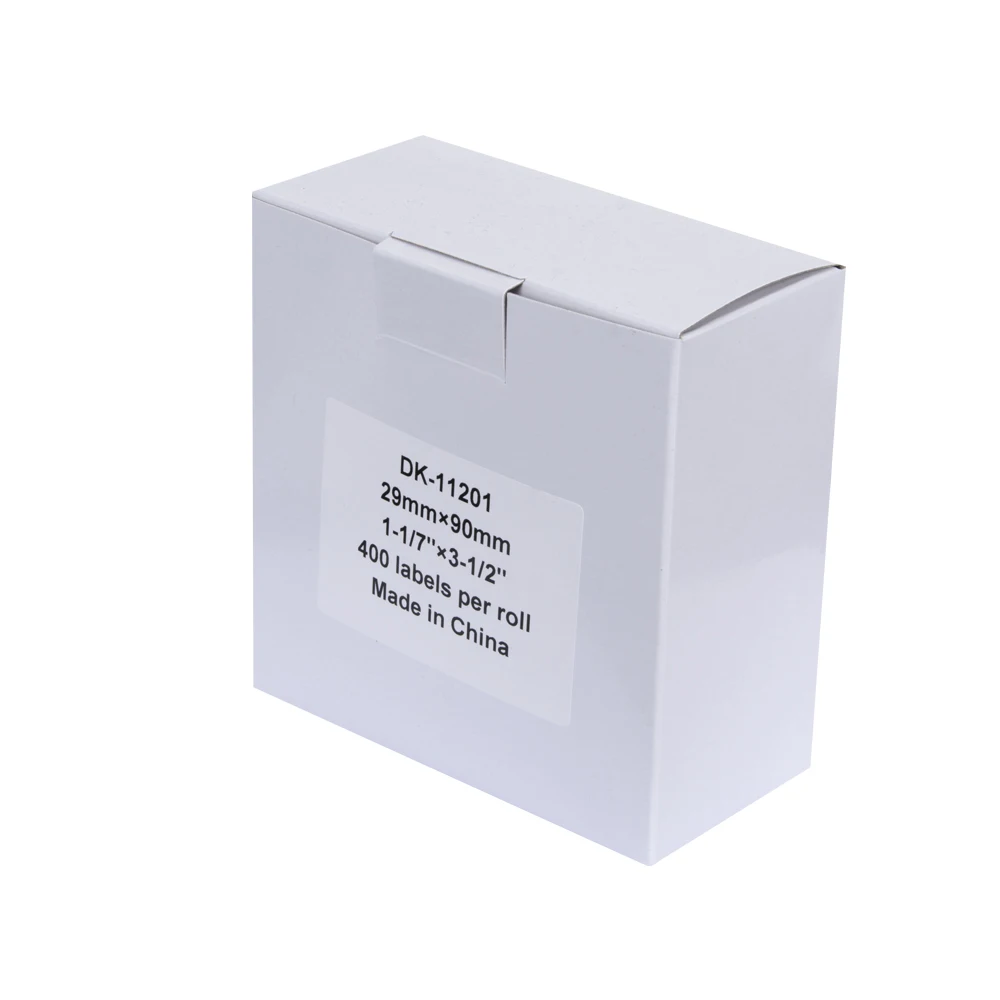 Compatible 1 DK11201 DK 11201 Black On White Standard Address White Paper Labels Thermal Paper Label Roll For Brother Printer
