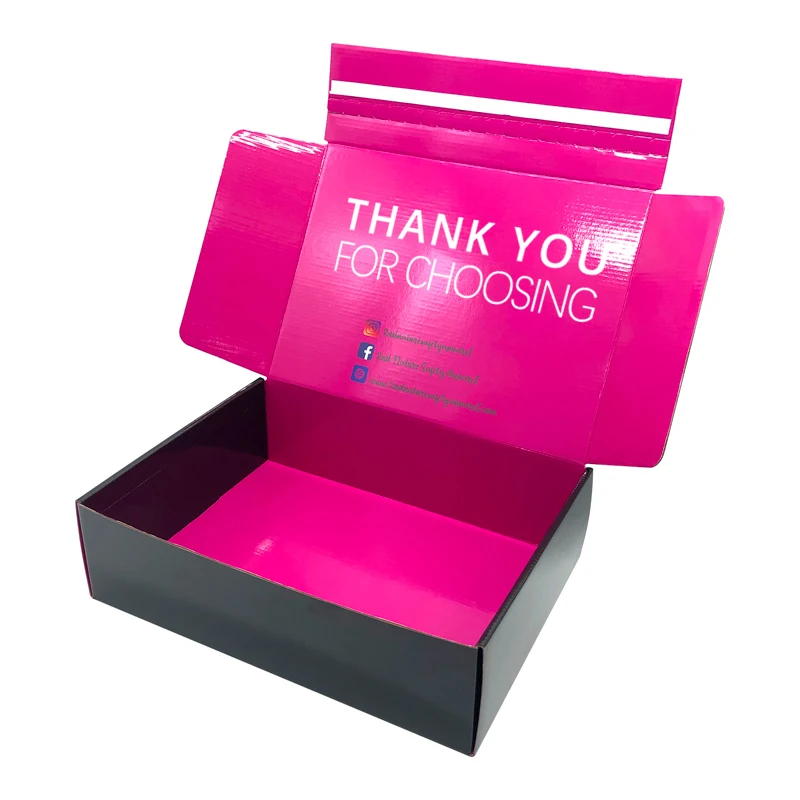 ASP Free design Wholesale extra large black custom paper corrugated shipping mailer box packaging extra large caja