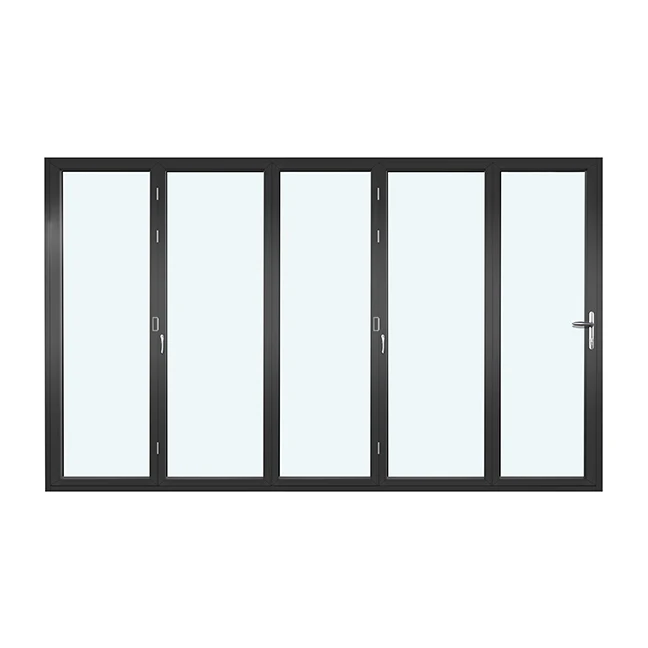 AS2047 Australia Waterproof Exterior Bi Fold Doors Aluminium Balcony Folding Sliding Door Exterior Folding Door