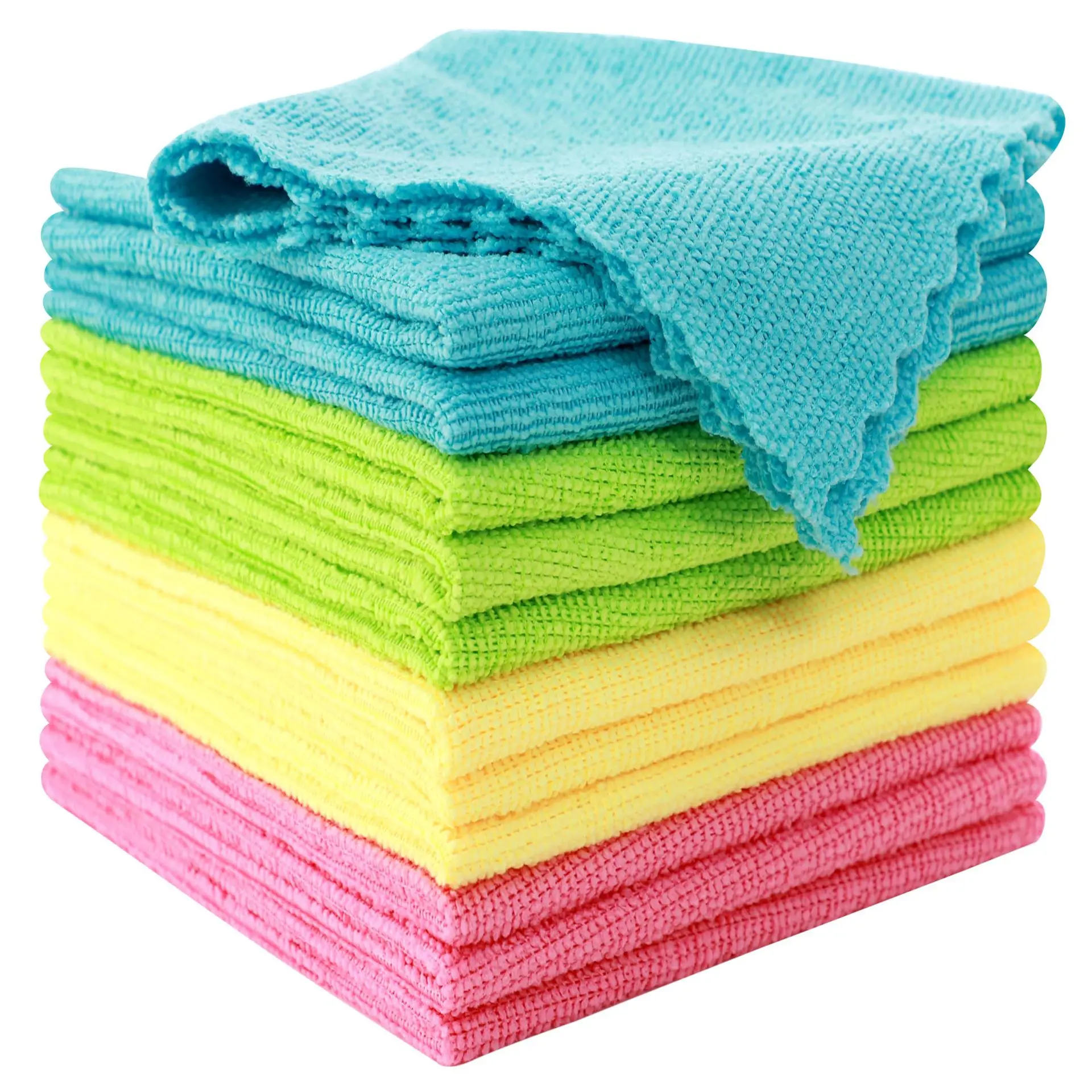 Microfiber Cleaning Cloths Bulk Microfiber Towels Highly Absorbent Cleaning Rags Cleaning Supplies for Kitchen Home Car Hotel