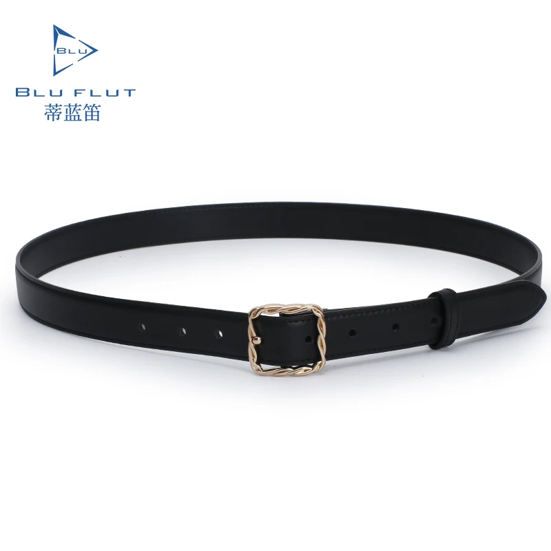 Blu Flut ladies waist belts genuine leather women ladies belts buckle leather women custom casual pin buckle belts