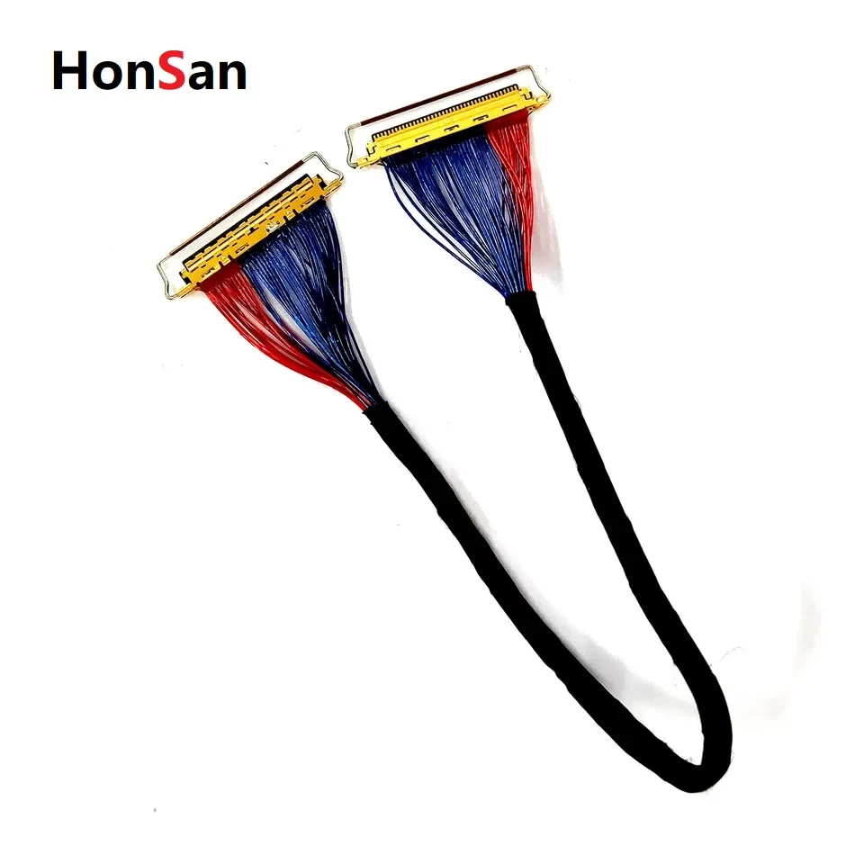 Smart High Quality Df19 To I-pex 20454 20455 Lvds 40-pin Lcd Extension Screen Cable Different Types Of Lvds Cables Lcd Cable