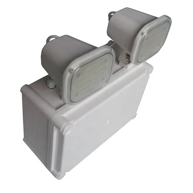IP65 Waterpoof Lamp Rechargeable Two Head Emergency Light