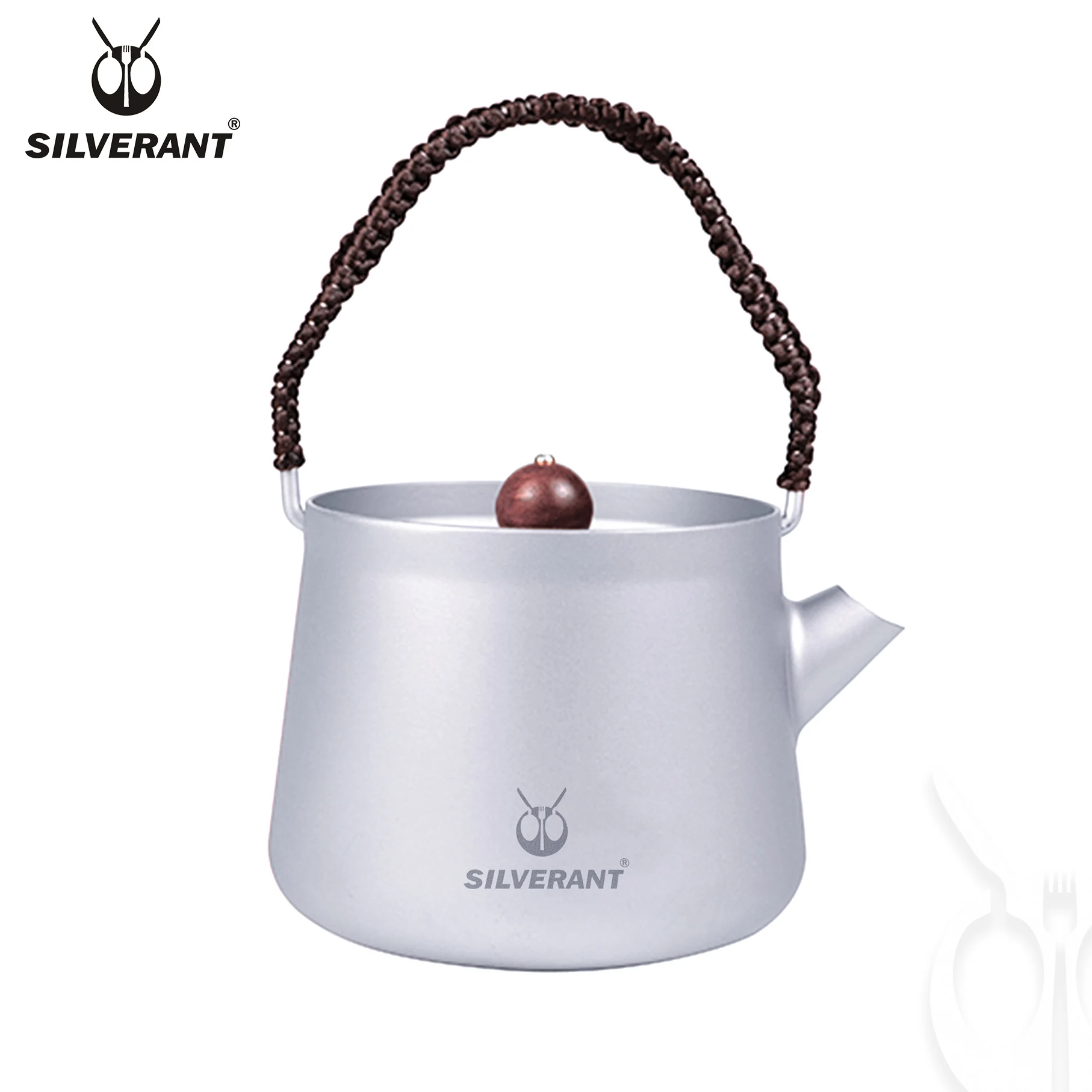 Чайник из титанового сплава silverant, 240 мл, экологически чистые портативные аксессуары для путешествий, чайник кунг-фу для кемпинга и отдыха на природе, для кипячения чая с фильтром