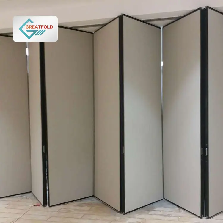 operable wall MDF removable acoustic sliding airwall dividing movable folding partition wall for office
