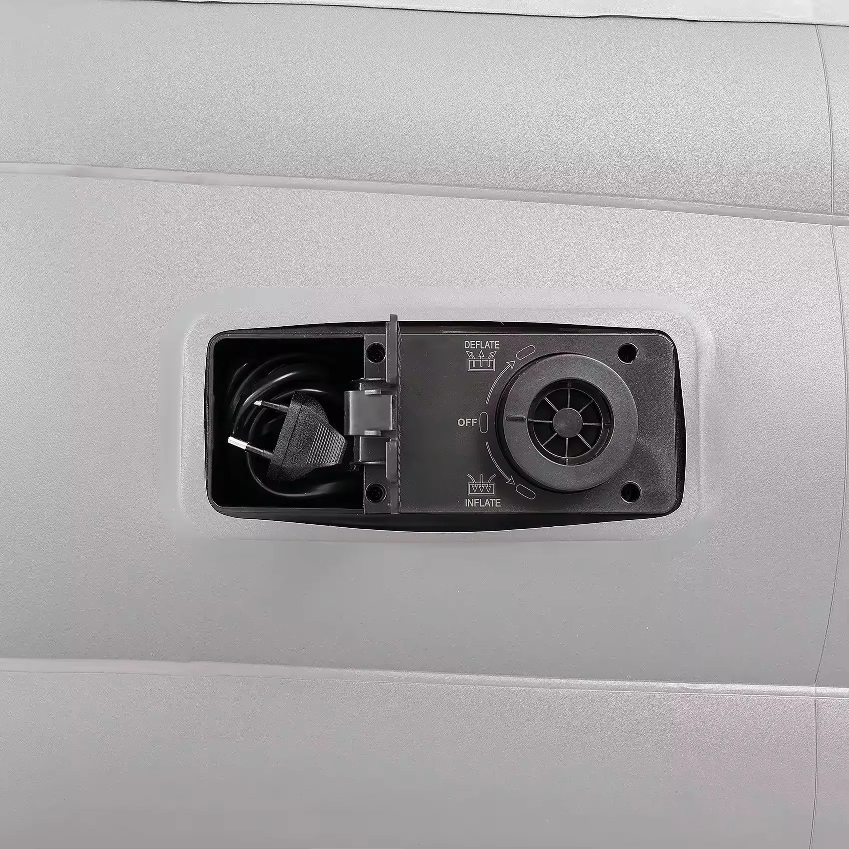 New Arrival Outdoor Camping Inflatable Lounger Sleeping Mattress Portable Double Single Pvc Eu Plug Foldable Air Mattress