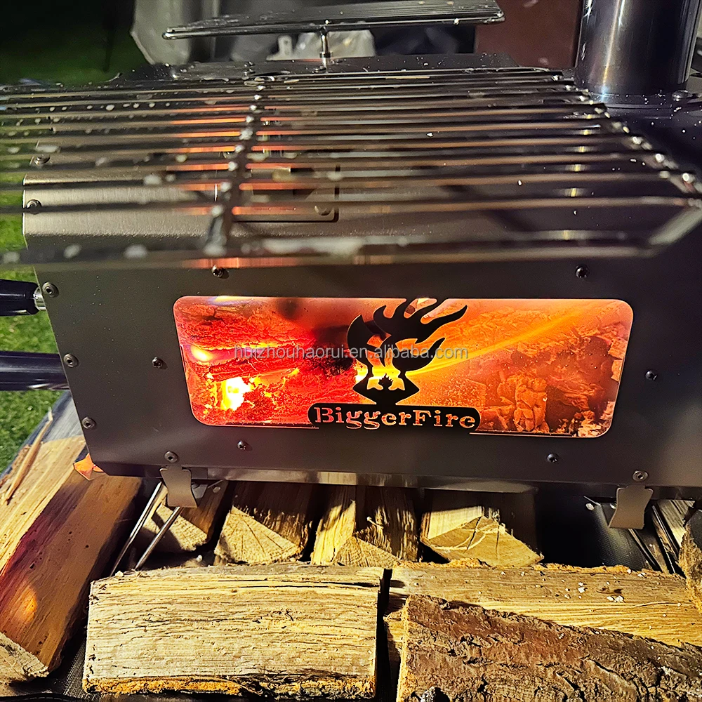 New Eco-friendly High Efficiency Portable Charcoal Wood Chip Burning Tent Stove For Outdoor Camping Cooking