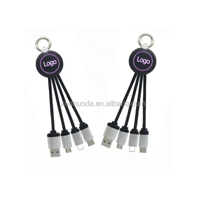 3in1 USB Charging Cable with LED Light