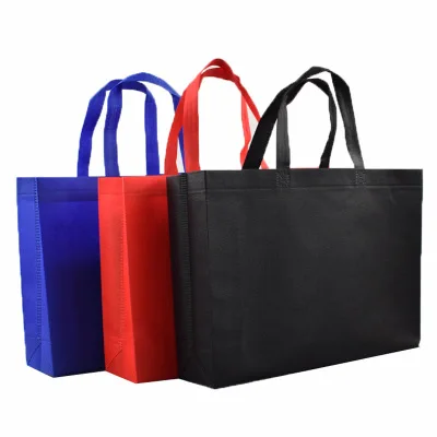 High quality Colorful Eco-friendly Laminated Custom Logo Shopping tote non woven bags