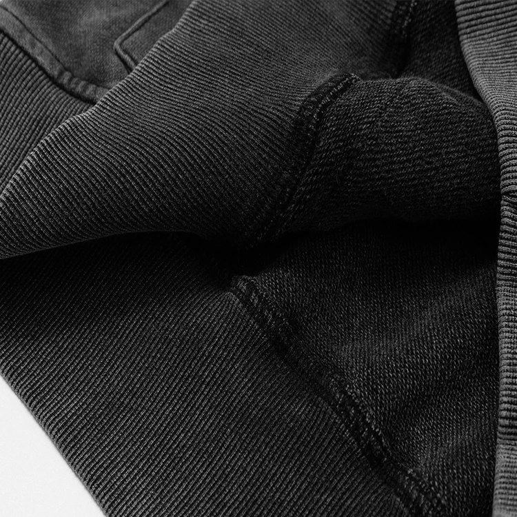 huili wholesale 400gsm 100% cotton Y2K vintage hoodie men Halloween skull print hoodies custom logo stone wash hoodie