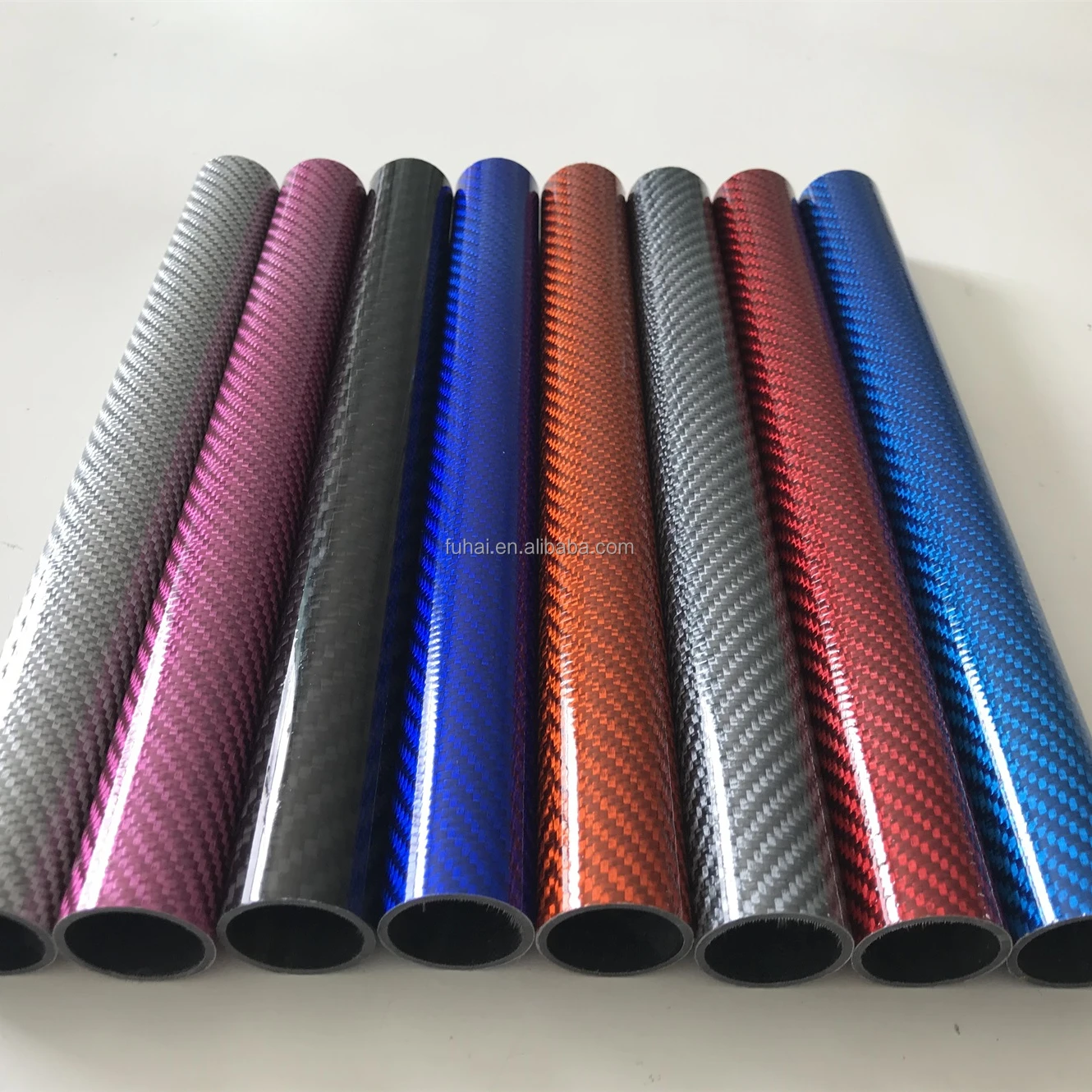 Hot Sale Colorful Carbon Fiber Tube, 3K Woven Carbon Fiber Tube