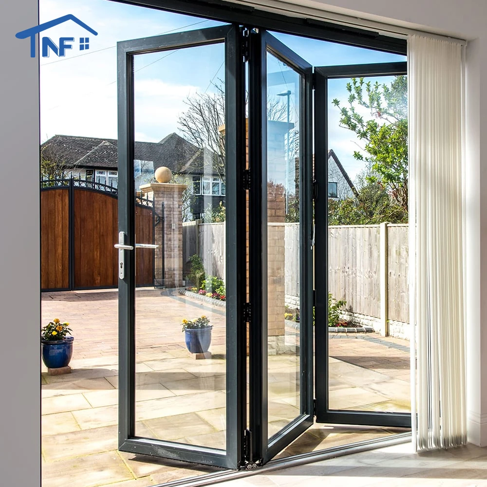 Customized Heavy Duty Automatic Folding Residencal Door Internal Folding Doors Thailand