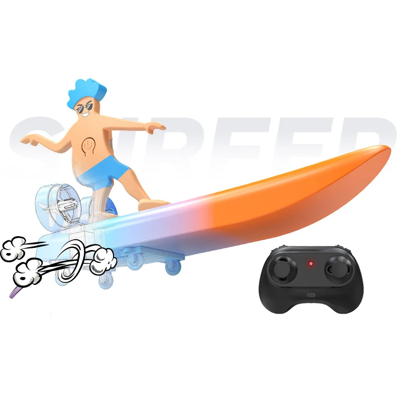 New Best Selling 2.4ghz Remote Control Boat Surfboard Surfing Toy Waterproof RC Surfer Boats Electronic Toy for Kids Gift