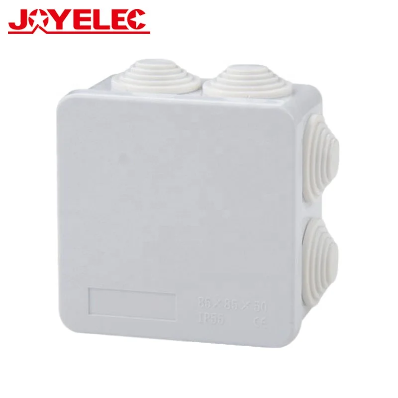JOYELEC ABS PVC Plastic IP55 Waterproof Junction Box Outdoor Electrical Connection Box Cable Branch Box RA 85*85*50 Enclosure