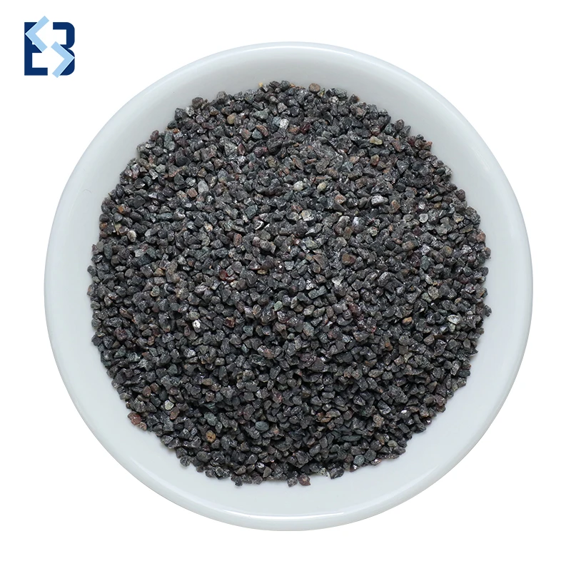 Copper Slag For Sandblasting Low Price Black Emery Black Fused Alumina For Sale