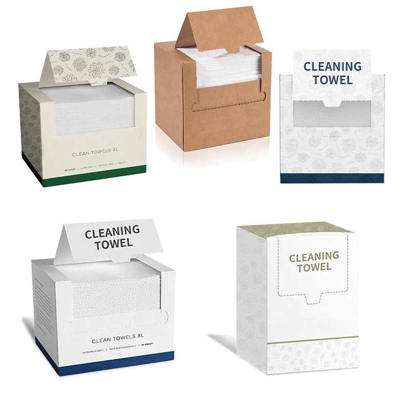 Custom Disposable Soft Extra Thick Cotton Tissue Face Towels for Skin Cleansing and Cleaning Purposes