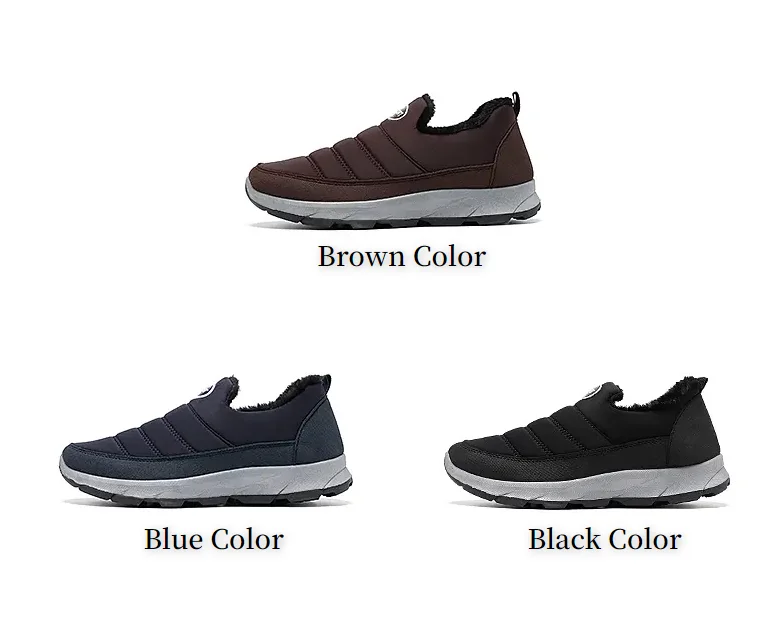 Hot fashion fleece lining anti slip rubber out sole sneakers trainers loafers winter snow warm boots