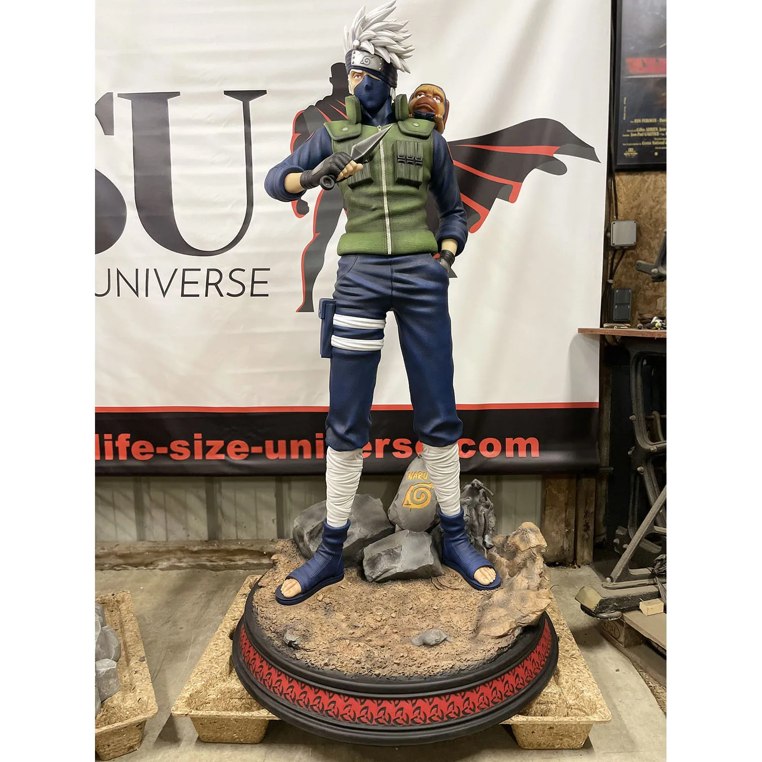 Custom New Style 1:1 Life size Anime Figure Resin Uzumaki Sculpture Kakashi Figure Uzumaki Statue For Collection