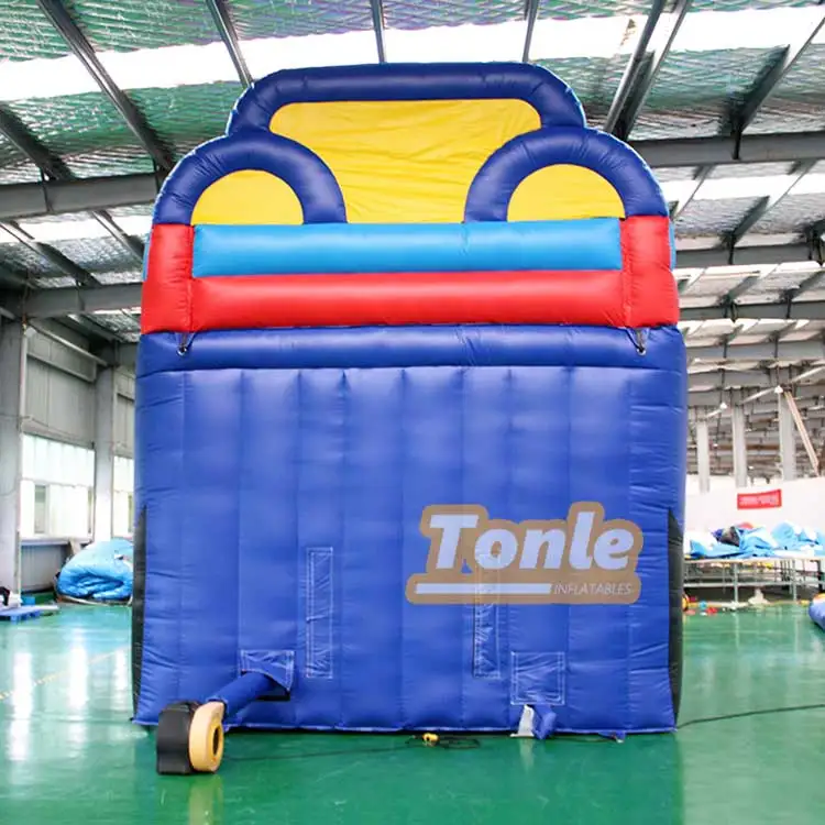 20ft double lane water slide inflatable slide with pool for sale