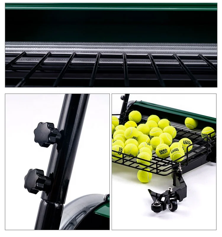 Movable Aluminum Alloy Steel Automatic Tennis Ball Picker With Wheels