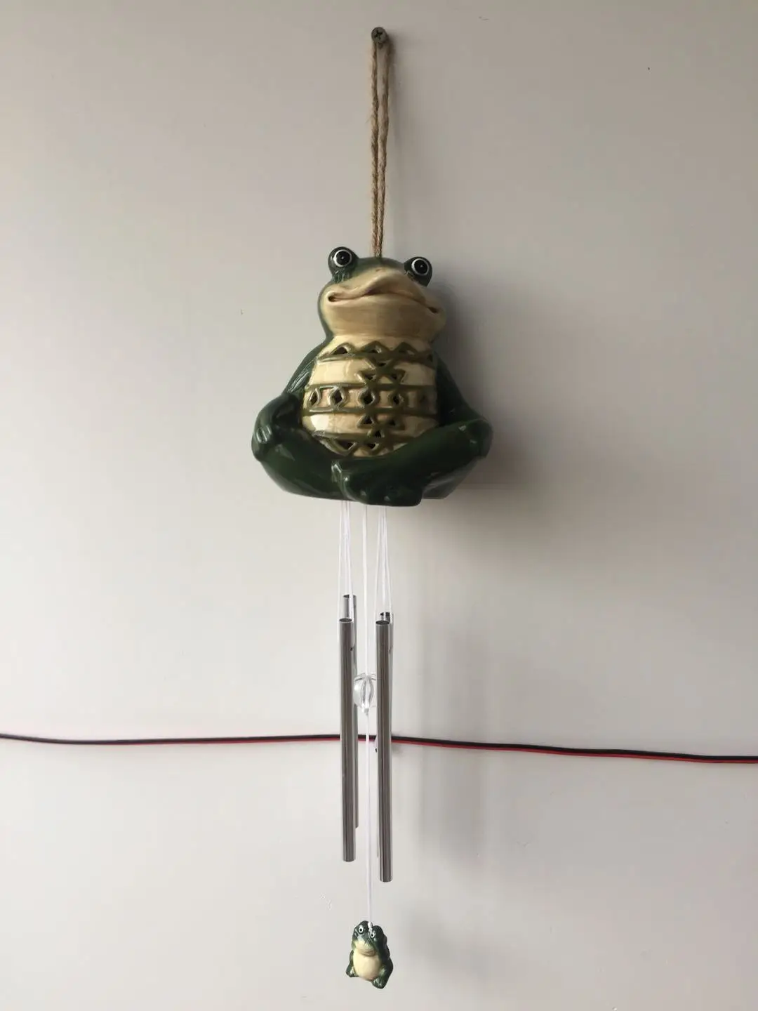 Custom garden decor  Ceramic Wind Bell Art Deco animal shaped Wind Chime for decoration