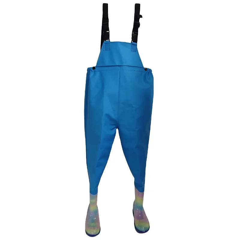 2022 New Kids Waterproof PVC Fishing waders For Boy girl Kids Good quality chest boots