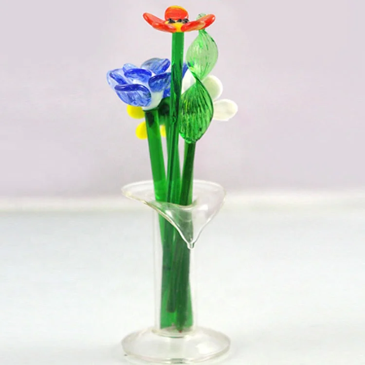 Customized Murano Art Glass Flowers