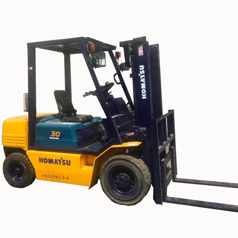  Diesel forklift used komatsu good working efficiency two mast lifting machinery for sale in Hefei