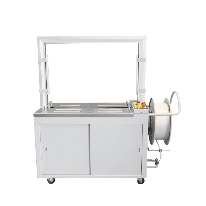 KZ-8060/D Hualian Semi Automatic PP PET Strap Belt Pallet Bundling Strapping Machine For Carton Case