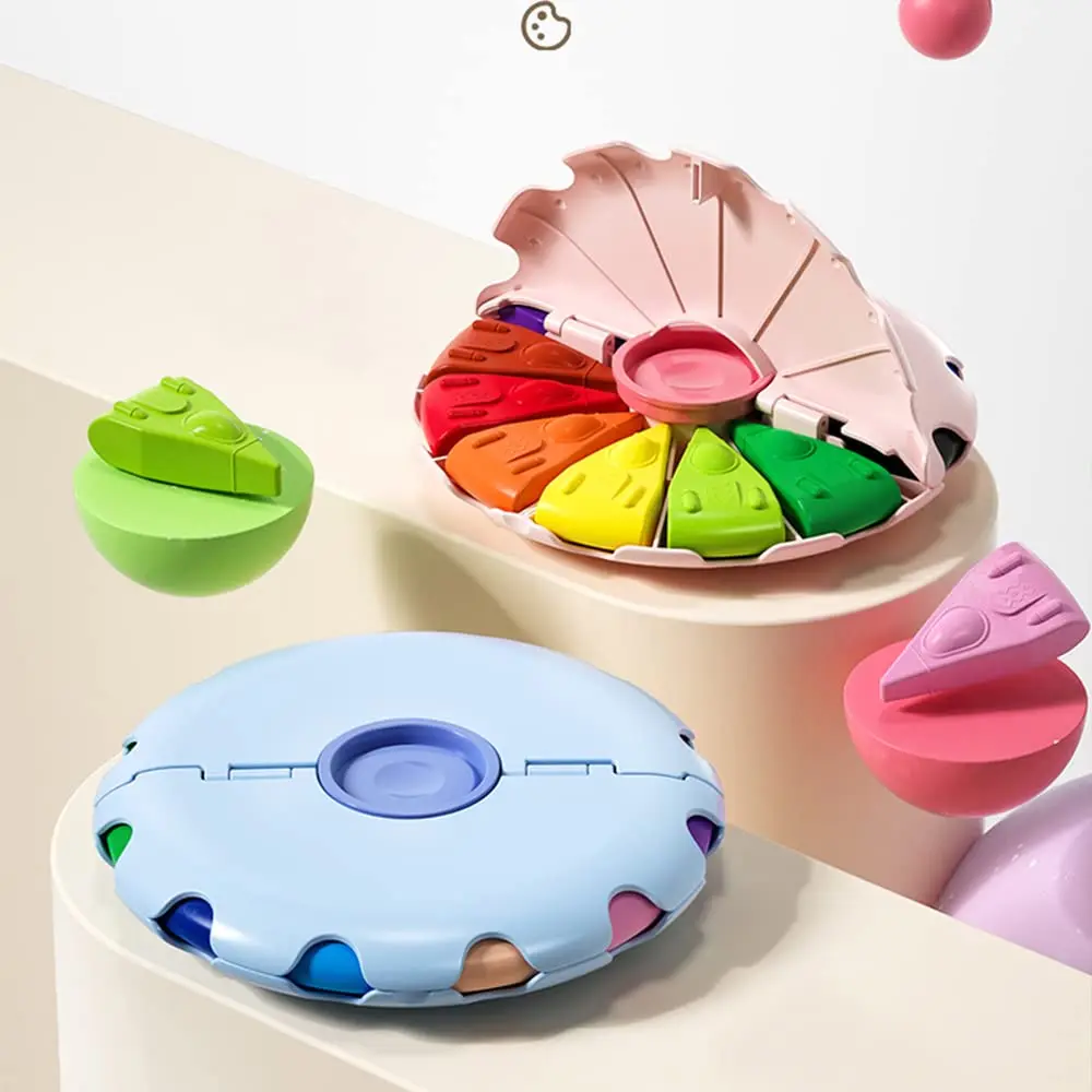 Набор детских нетоксичных мелков, 12 цветов, легко чистить, товары для творчества