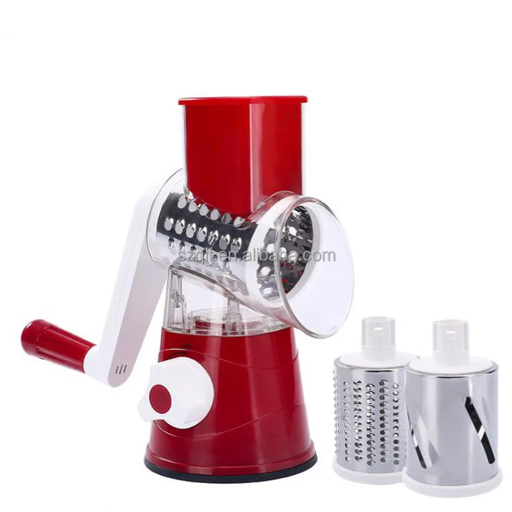 Vegetable Cutter Slicer Grater Multi function 3 in 1 Round  Spiralizer Roller Shredder Vegetable Fruit Chopper Kitchen Tools