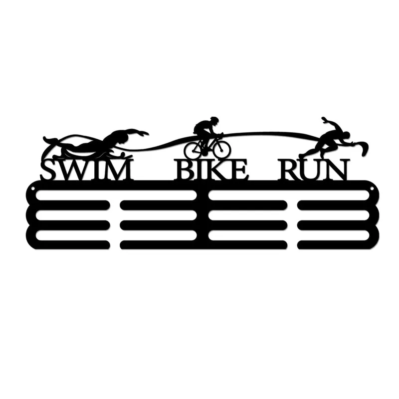 Triathlon Sports Medal Holder Display Hanger Rack Frame Medal Hanger Display Holder