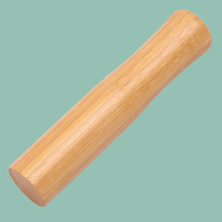 Household Kitchen Bamboo Wood Food Herb Spice Masher Grinder Chopper Manual Garlic Press Mortar Pestle Set