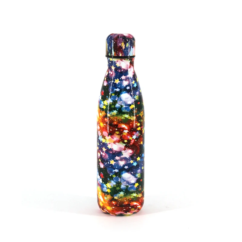
Stainless Steel Vacuum Insulated Leak-proof Sports Water Bottle Double Walled Reusable Metal Cola Shape Thermos 