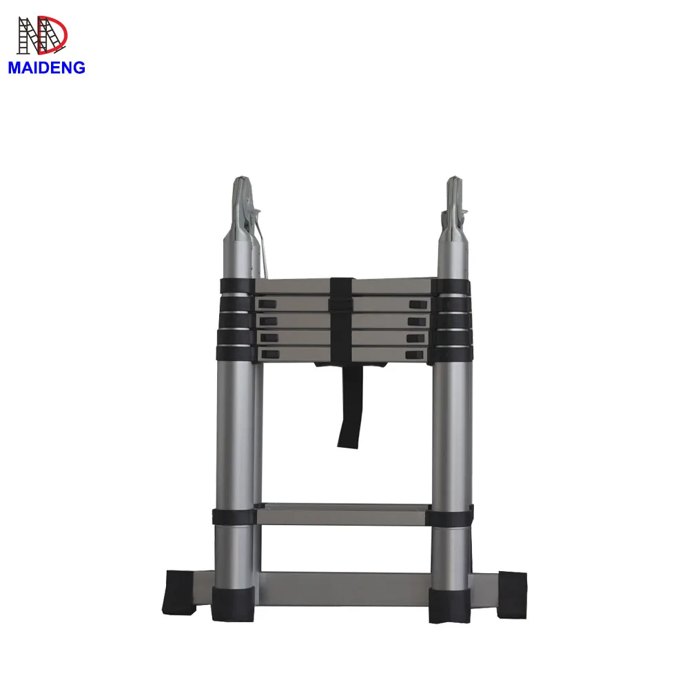 Compact aluminium joint telescopic ladder 3.2 meters 3.8 meter 4.4 meter with EN131 CE certificate