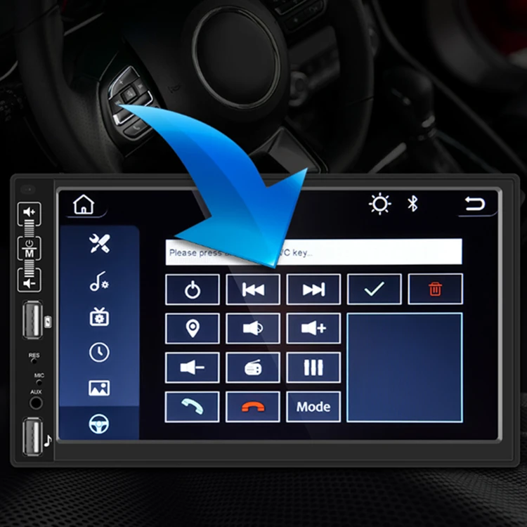 
7 Inch Music Screen Multimedia Mp5 Dvd Player Car Video Stereo 2 Din Car Radio 