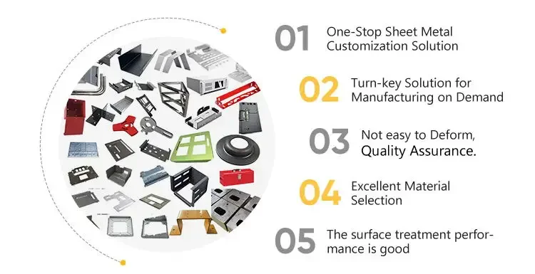 Small Order Welcomed Custom Fabrication Sheet Metal Stamping Deep Drawing Laser Cutting Bending CNC Punching Welding Parts